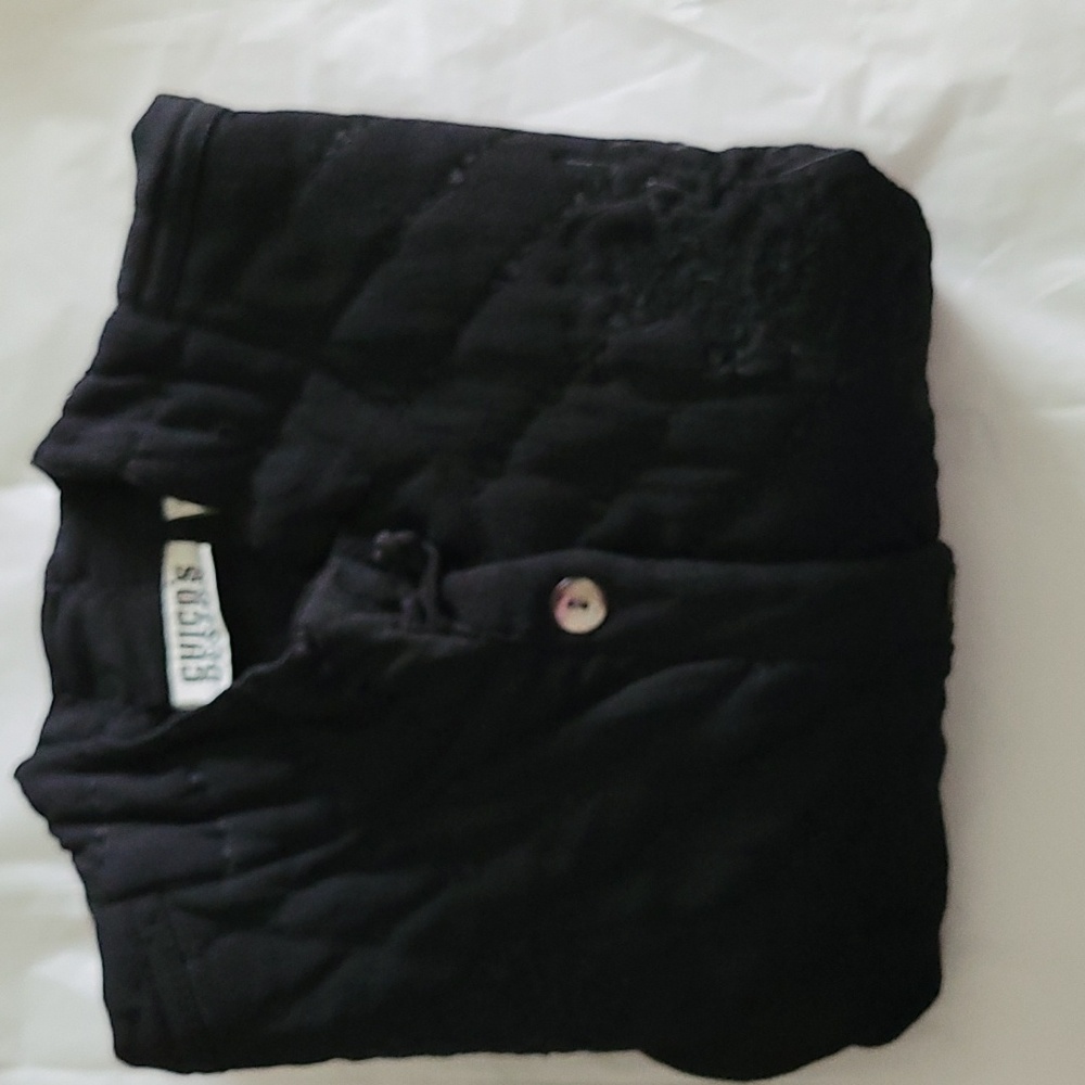 Chico's Design Artsy, Embroidered Black Vest 3=16/XL. - Picture 14 of 14
